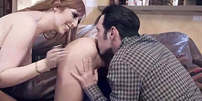 Busty Redhead Seduced Into Sex With Lauren Phillips And Gabbie Carter