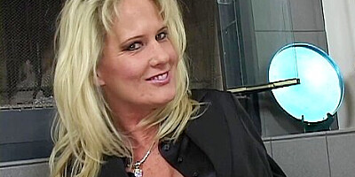 This Blonde Cougar Just Loves Seeing All The Tattoos On A Young Guys Body