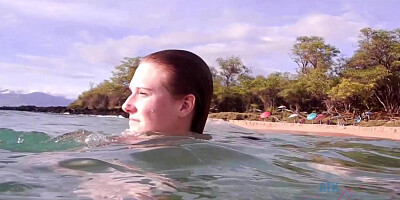 Ashely Makes It To The Nude Beach In Hawaii - ATKGirlfriends