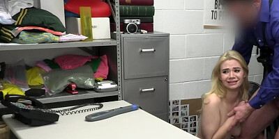 Pale blonde teen Angelica Coralvine examined by Mike