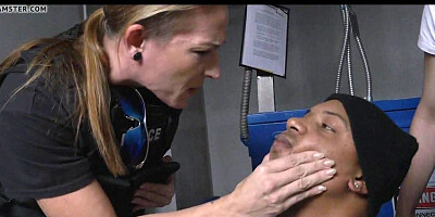 2 MILF Cops Suck off Black Suspect
