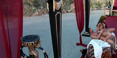 Stunning princess gets banged by one her peasants