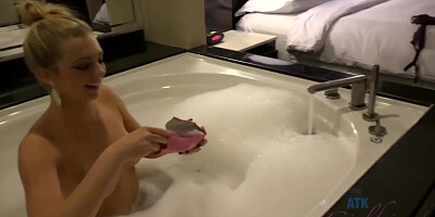 Tiffany Has A Tampon Sting Hanging Out Of Her Pussy. With Tiffany Watson