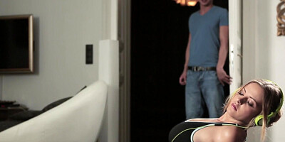 Busty stepmom in forbidden threeway with teens 18+