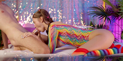 Stepbrother Nerd Showed Stepsister A Dick