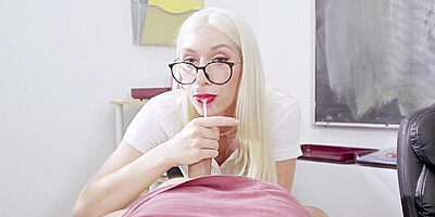 Horny Blonde Teacher Kay Lovely Seduces Hopeless Stepfather