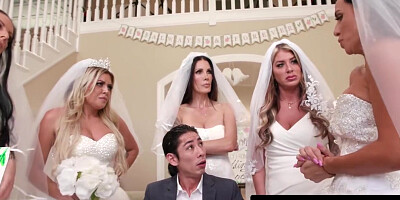 Big Titty Milf Brides Discipline Big Dick Wedding Planner With Insane Reverse Gangbang!