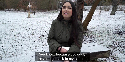 Amateur Czech busty babe fucked 4 cash after casting