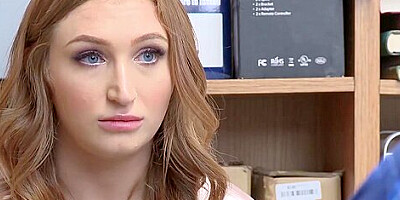 Teen 18+ With Cute Thighs Stuffed By Office After Interrogating