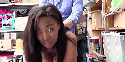 Daya Knight And Ryan Mclane In Busty Ebony Doggystyled By Officer