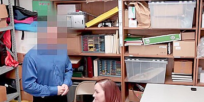 Redhead Teen 18+ April Reid Fucks Officer Marcus London Hard