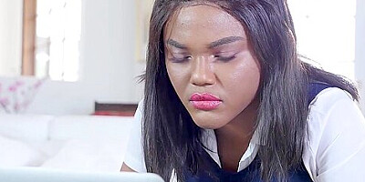 Black Teenie Yara Skye Takes On A Massive White Cock