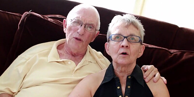 Horny Granny Wants A Good Young Cock In A 3some With Her Old Husband - CumOnWeird