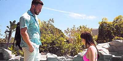 Pool Service Worker Seth Gamble Has Curvy Latina Milf Lexi Luna As A Client