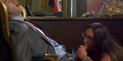 Danny D is having real sex fun with busty Emma Butt at work