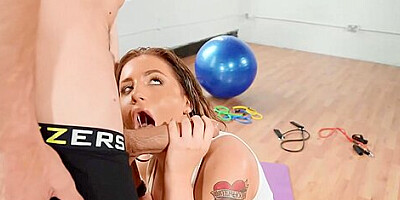 Sucks Massive Cock And Gets Pounded On The Floor With Danny D And Atlantis Deep