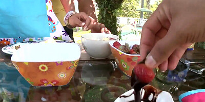 Sweet cherry pie needs some good poking