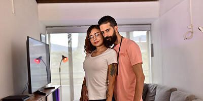 Latina chick is tied up and fucked by a kinky master