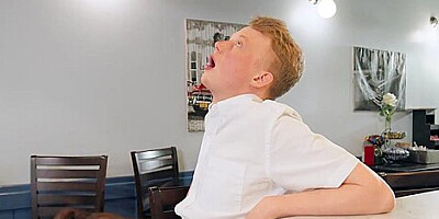 Syren Demer And Jimmy Michaels - Spunky Mature Gets Sodomized In The Bathroom