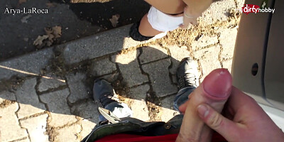 MyDirtyHobby - Arya LaRoca public quickie with a stranger after getting picked up