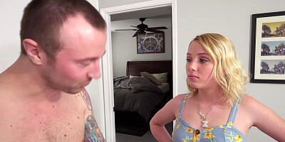 X - Dixie Lynn - Stepsis throating & brute-fuck