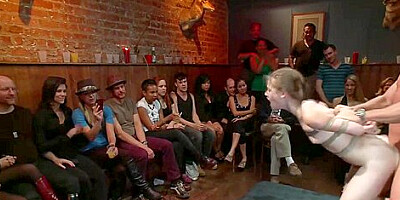 Princess Donna, Mark Davis And Sensi Pearl In Bound Slave Gangbanged In Public