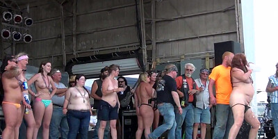 milfy wet tshirt contest at abate of iowa biker rally