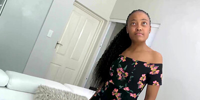 African Casting - Small Tits Bikini Babe Stretched Out By BWC Agent
