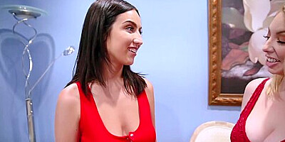 Curvy American Milf Seduces Shy Lesbian Teen 18+