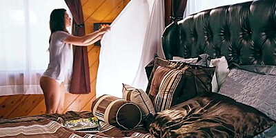 Eva Lovia In And Lily Lebaeu Exploring A Vacation House And Each Other