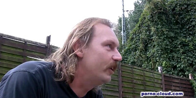 Piercing mummy and stepdad outdoor