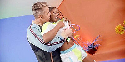 Hazel Grace And Mick Blue - Thrilling Interracial Sex With Frolic Ebony Ba
