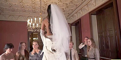 Couple Starts Fucking In Front Of The Guests After Wedding Ceremon