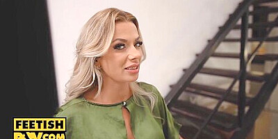 Pov - Busty Blonde Shalina Devine Admits Her Foot Fetish