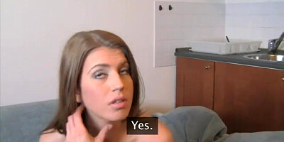 Audition masturbation-getting off Accidental Creampie for med student