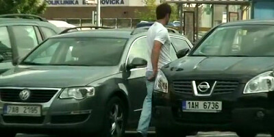 Couple erotic sex on a busy day