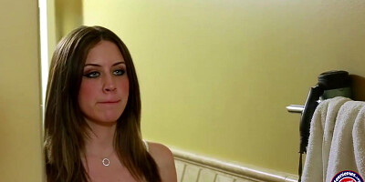 Innocent looking man gets the chance to fill Delilahs pussy