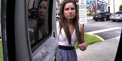 Sexy college girl Chichi gets seduced in the bus to have a fun time