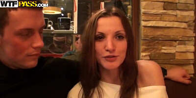 Douple blowjob in the public place by teen 18+ curve Katarina