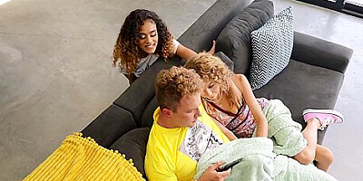 Allie Addison, Van Wylde And Scarlit - And Teen 18+ Threesome Sex