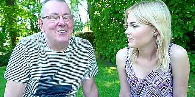 Grandpa Gets To Fuck A Tight Virgin Pussy & Gets A Blowjob