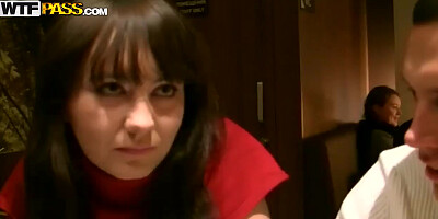 Sexy Meadow Shows Off Her Pantyhose To People In Public