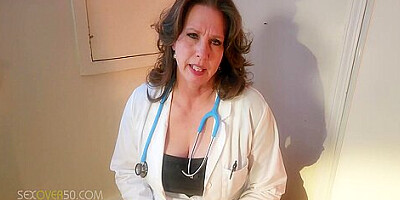 A Sexy Mature Milf Doctor Examines A Young Man And His Curved Cock And Gives Him An Anatomy Lesson Hell Never Forget