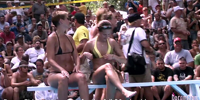 Exhibitionist Milf Wet T-Shirt Contest At A Nudist Resort - DreamGirlsMembers