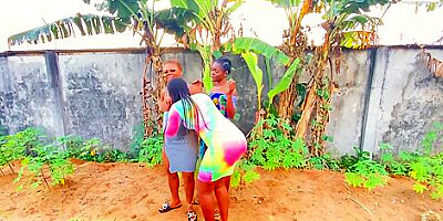 Pillow Fight For Africans Mhizstanley And Gfs Ends In Amateur Lesbian Sex