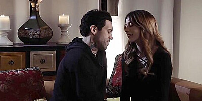 Aiden Ashley In Wannabe Rockstar Bangs Comforting Gf