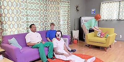 Teen 18+ Gets Facial After Fucking Stepdaddy For Halloween With Alex Coal