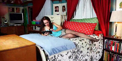 Step mom soaks her panties with pussy juice