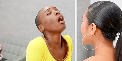 May Thai And Zaawaadi Share Thick Throbbing Cock In Bed