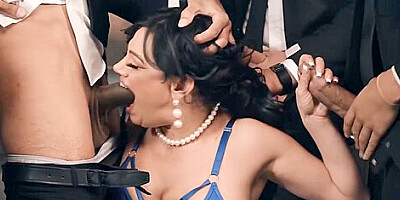 Milf Mona Azars First Gangbang